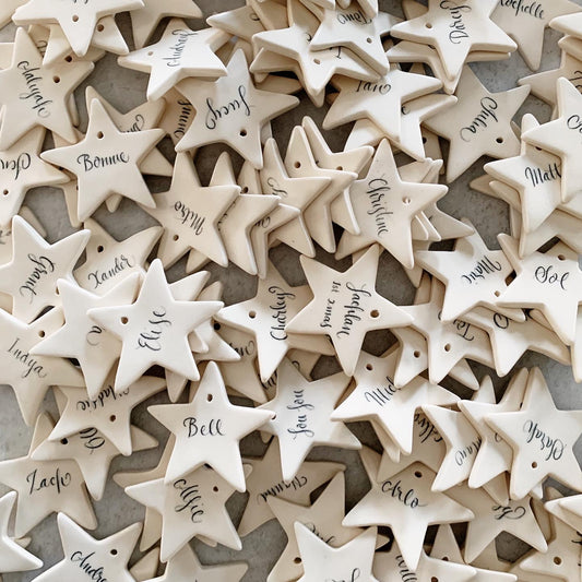 Custom Calligraphy Stars