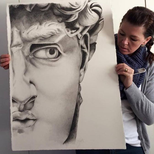 SOLD OUT. Graphite drawing- Study Of David